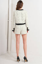 A woven tweed crop jacket - FJ1283 - The Girl on Ivy