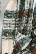 PLAID COLLARED BUTTON FRONT CROPPED JACKET - The Girl on Ivy