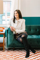 Dione PUFF SLEEVE LEATHER JACKET - The Girl on Ivy