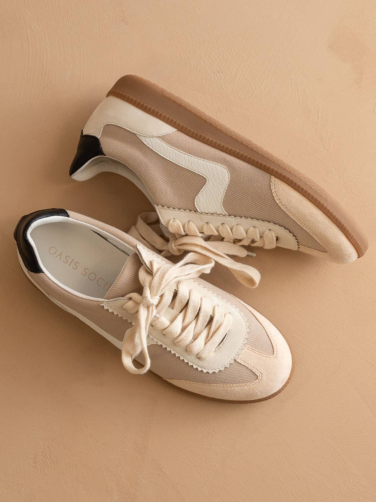 The Kyla | Almond Classic Low Top Sneakers - The Girl on Ivy