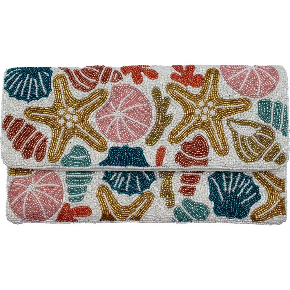 Seashells Beaded Clutch - The Girl on Ivy