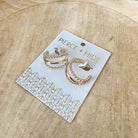 Petite Gold Tri Hoop Earrings | Triple Layered Hoop - The Girl on Ivy