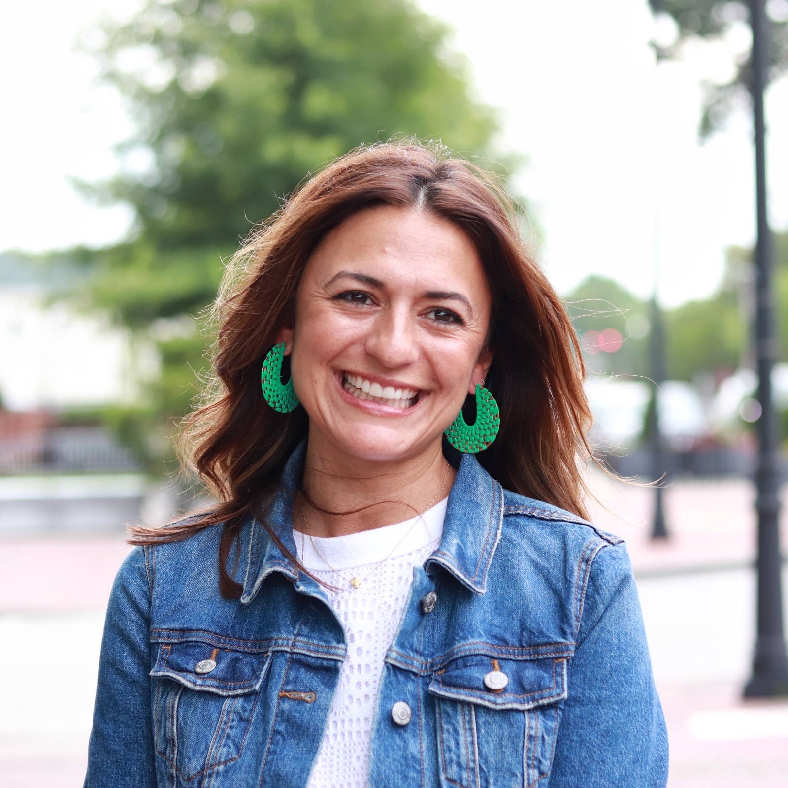 Green + Gold Raffia Wrapped Hoop Earrings | Raffia Hoop - The Girl on Ivy