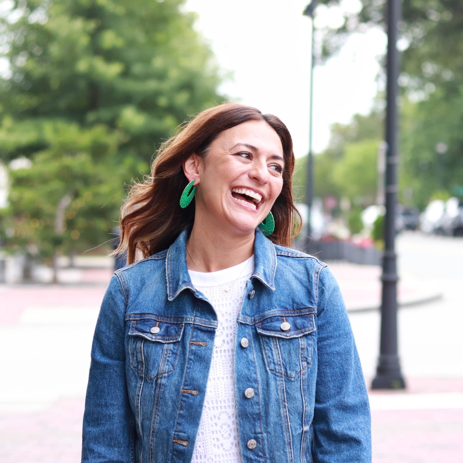 Green + Gold Raffia Wrapped Hoop Earrings | Raffia Hoop - The Girl on Ivy