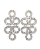 Silver Plaza Earrings | Statement Loop Earrings - The Girl on Ivy