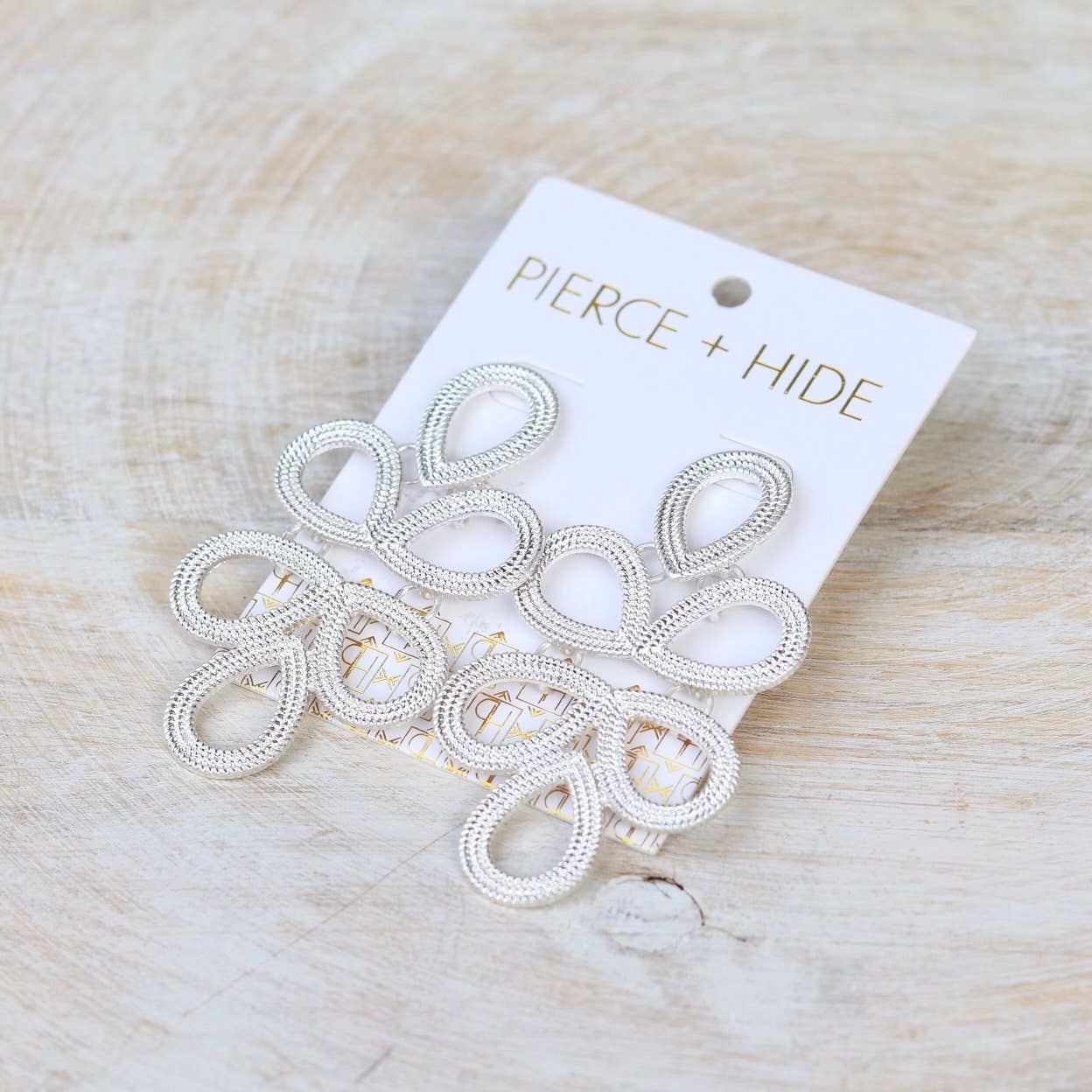Silver Plaza Earrings | Statement Loop Earrings - The Girl on Ivy