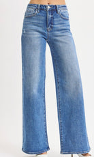 High Rise Wide Leg Risen Jeans - The Girl on Ivy