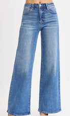 High Rise Wide Leg Risen Jeans - The Girl on Ivy