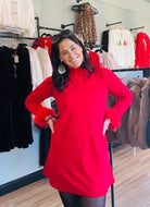 Eve Feather Shift Mini Dress - The Girl on Ivy