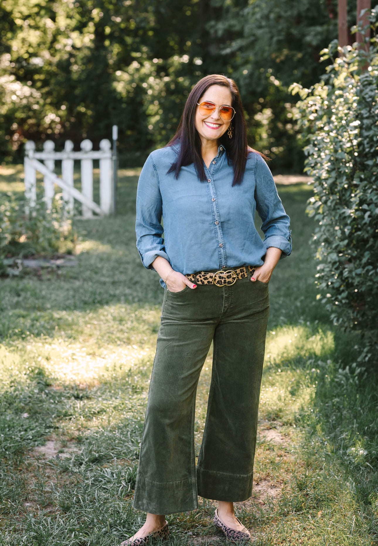 High Rise Crop Wide Corduroy Pants - The Girl on Ivy