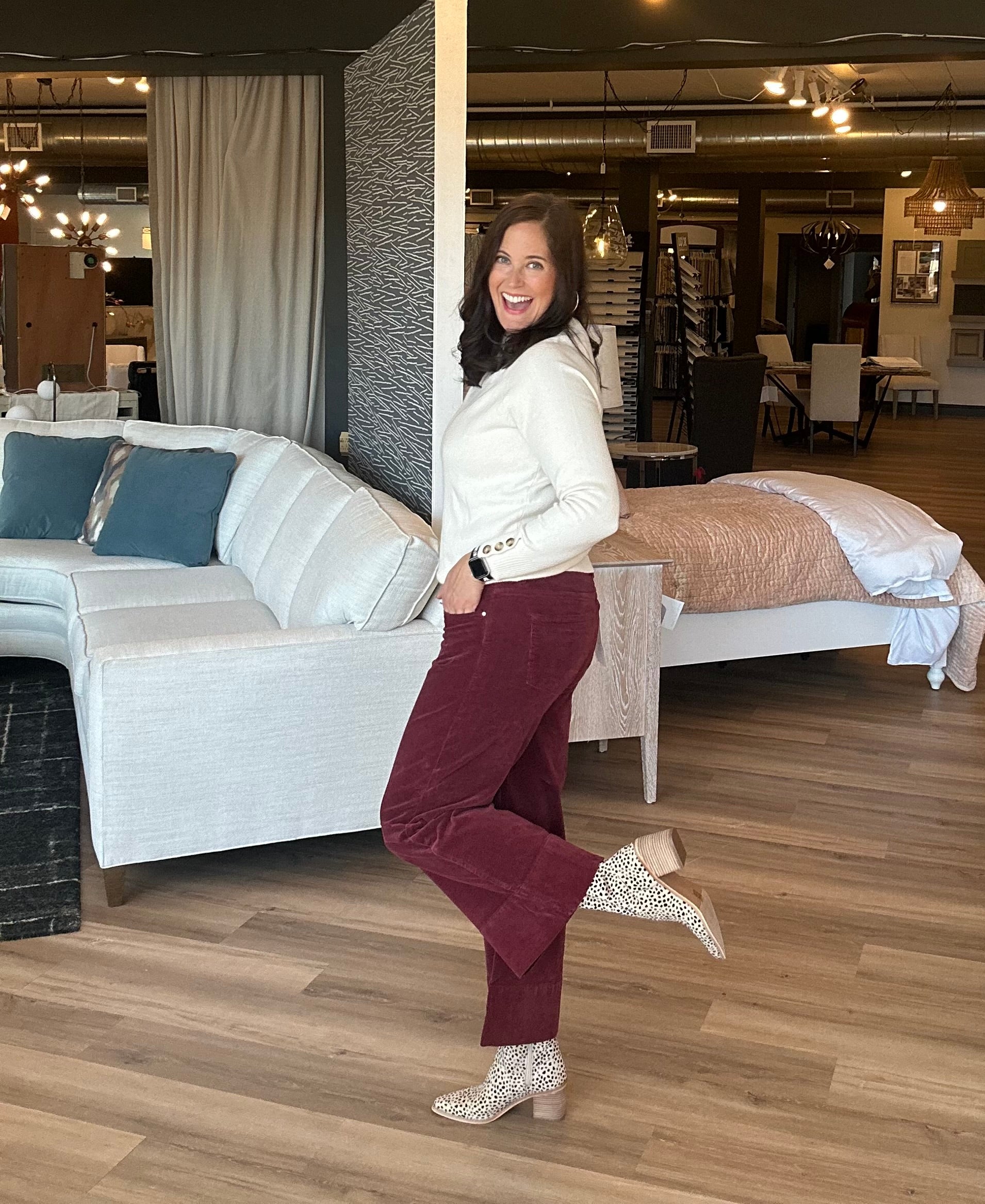 High Rise Crop Wide Corduroy Pants - The Girl on Ivy