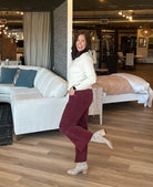 High Rise Crop Wide Corduroy Pants - The Girl on Ivy