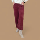 High Rise Crop Wide Corduroy Pants - The Girl on Ivy