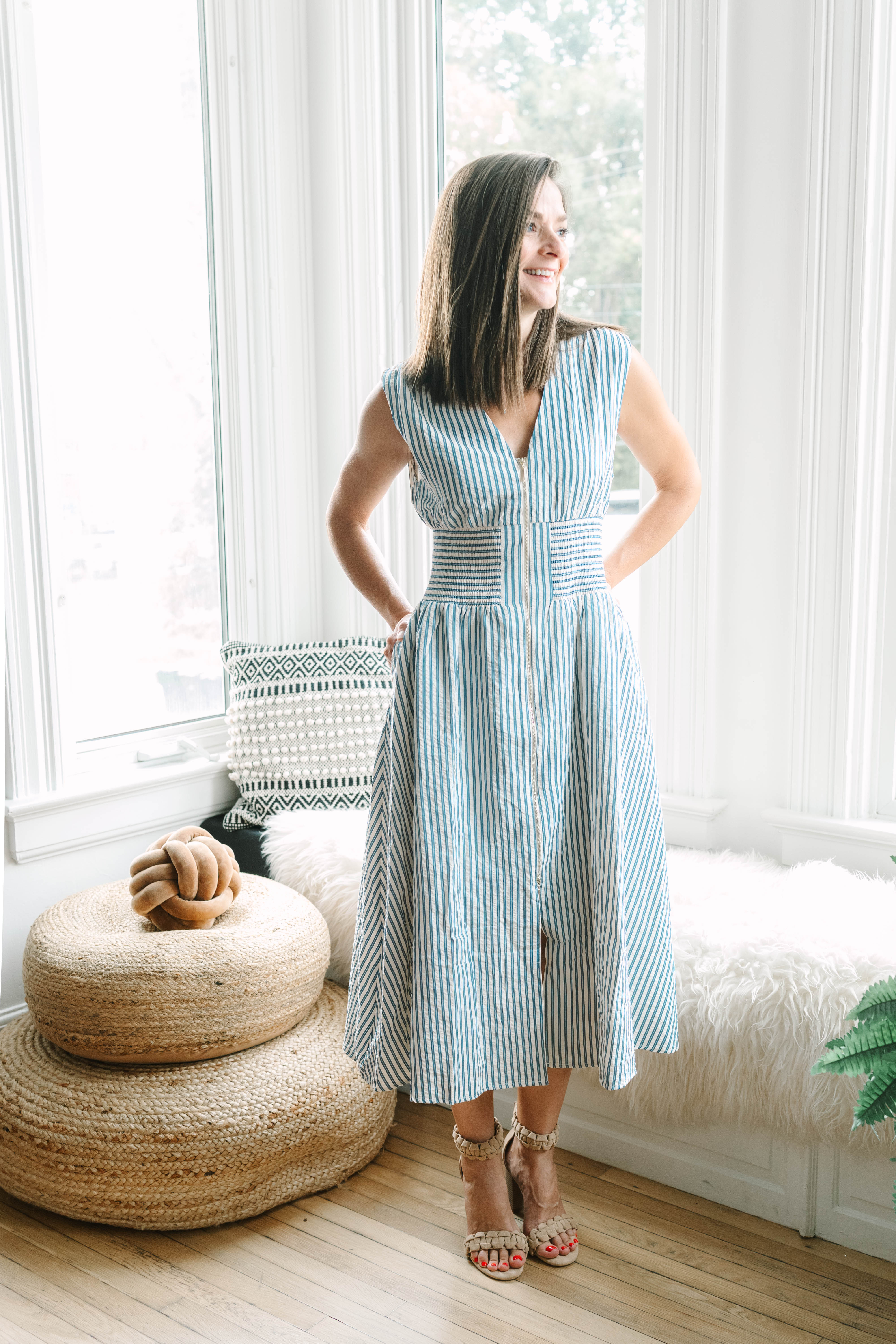 Polly Sleeveless Striped Maxi Dress - The Girl on Ivy