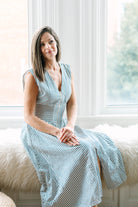 Polly Sleeveless Striped Maxi Dress - The Girl on Ivy