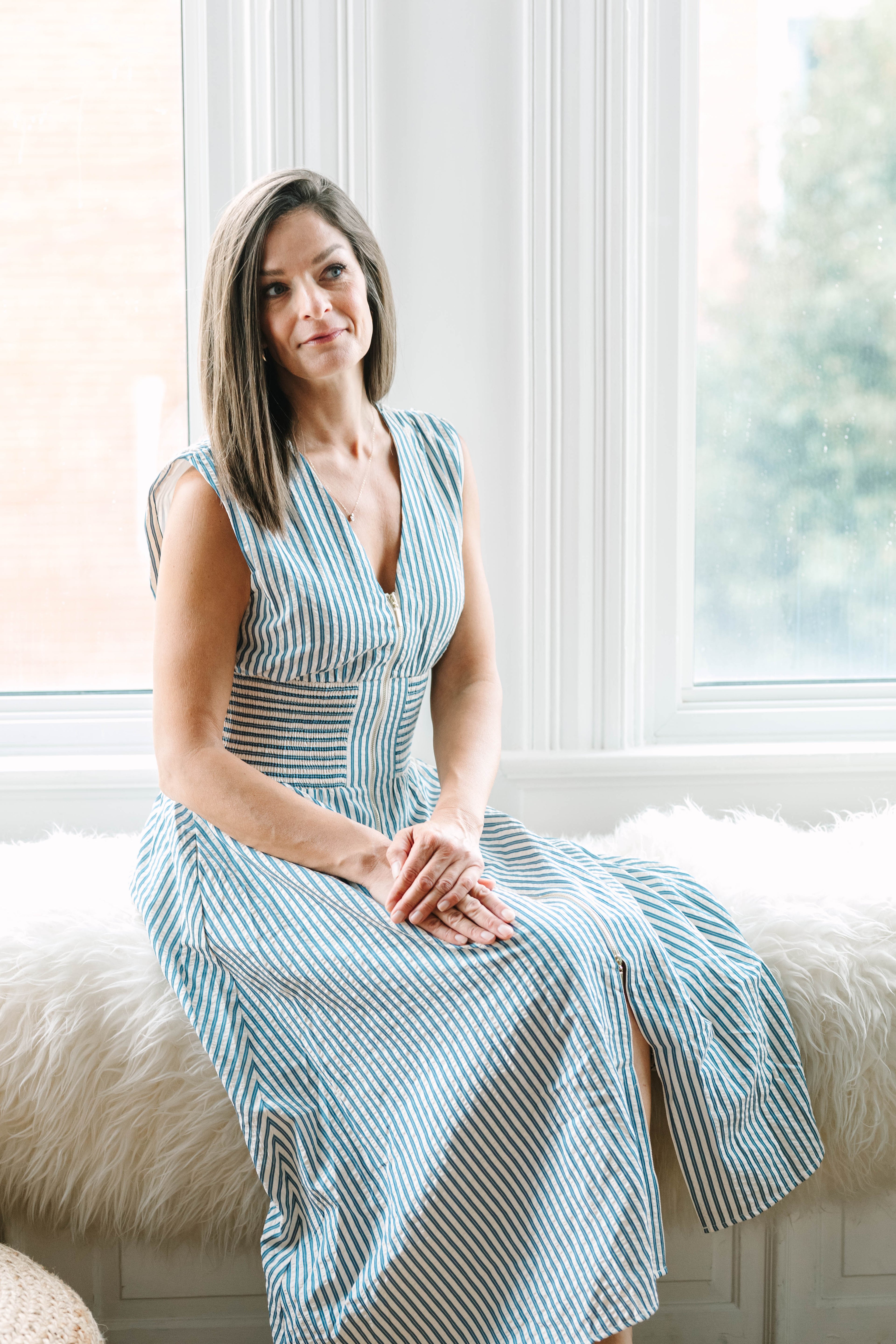 Polly Sleeveless Striped Maxi Dress - The Girl on Ivy