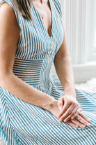 Polly Sleeveless Striped Maxi Dress - The Girl on Ivy