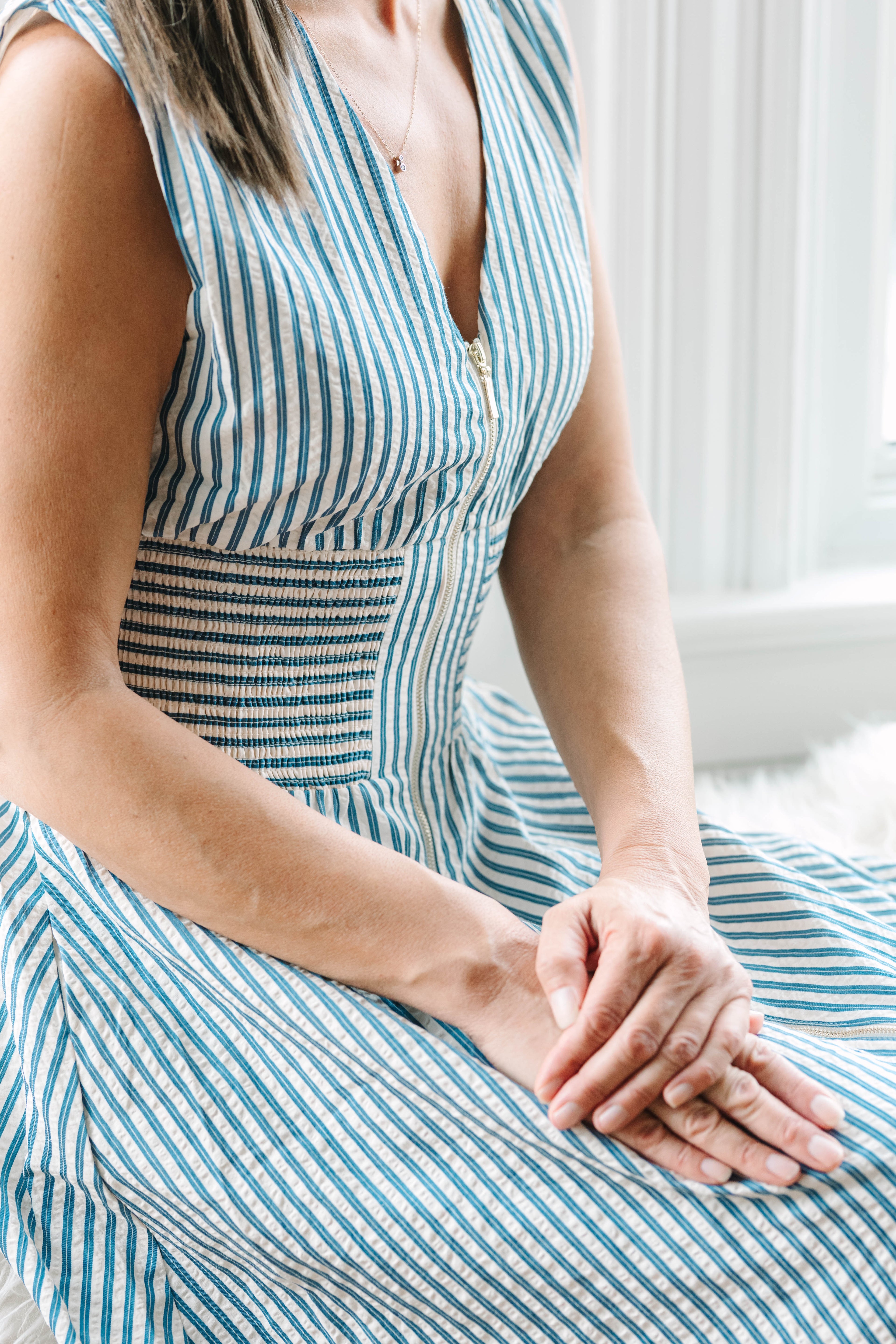 Polly Sleeveless Striped Maxi Dress - The Girl on Ivy