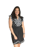 Chanel THML Embroidered Dress W/ Scalloped Neckline - The Girl on Ivy