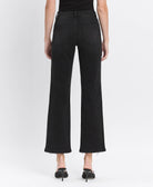 HIGH RISE RHINESTONE DETAIL SLIM WIDE JEANS T6628 - The Girl on Ivy