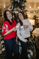 Noel Sequin Embellished Mock Neck Sweater - The Girl on Ivy