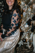 Joy Organza Flower Sleeve Sweater - The Girl on Ivy